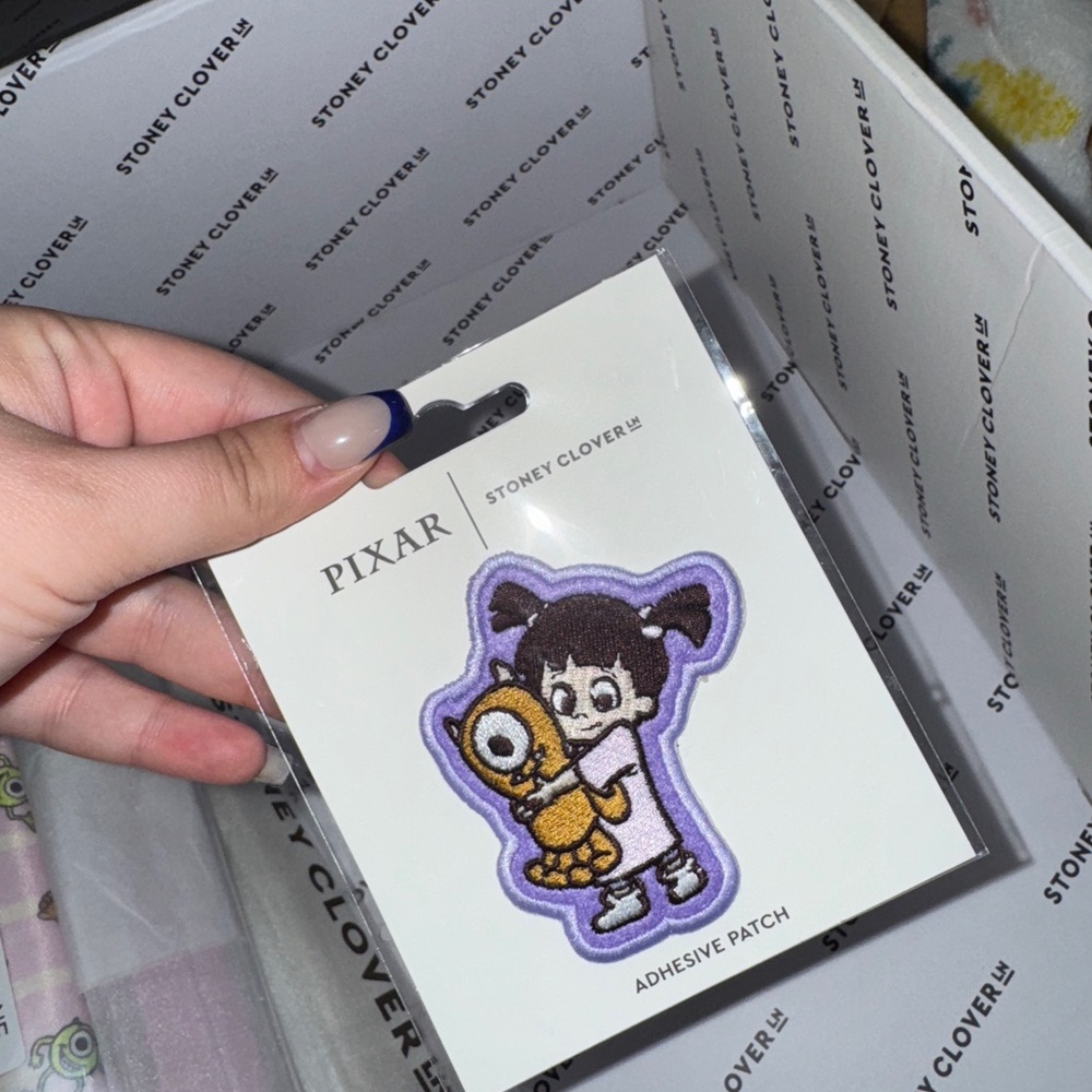 Pixar Stoney Clover Adhesive Patch Monsters Inc Boo